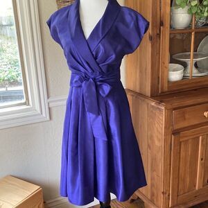 Jones Wear|Jones Wear Special Occasion Deep Blue/Indigo Classic Lined Dress Sz 6